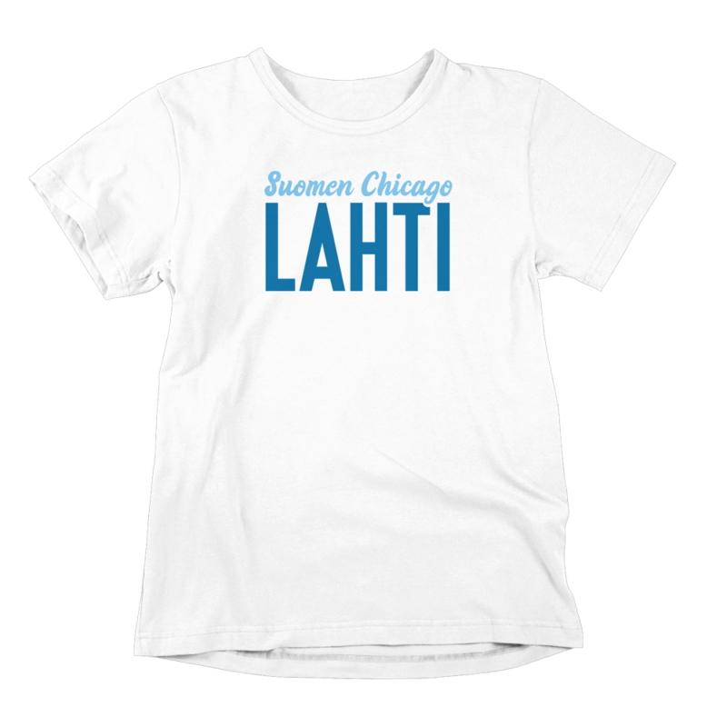 Lahdessa paukkuu! Valkoinen Lahti-aiheinen miesten T-paita painatuksella, teemana asenne ja huumori. Pehmeä kampapuuvilla tuo mukavuutta arkeen. Sopii myös naisille, eli ns. Unisex paita.