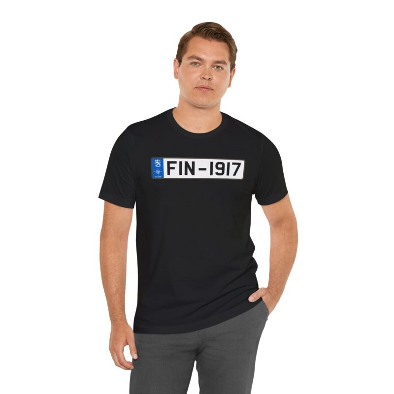 FIN-1917 License Plate T-shirt - Image 2