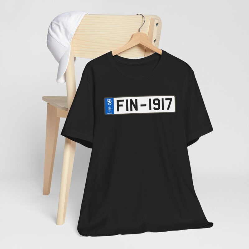 FIN-1917 License Plate T-shirt - Image 7