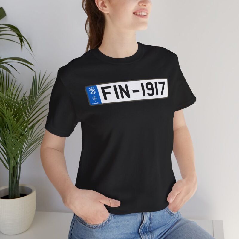 FIN-1917 License Plate T-shirt - Image 5