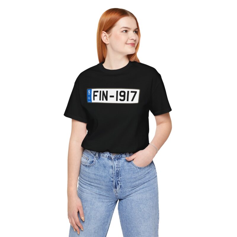 FIN-1917 License Plate T-shirt - Image 4