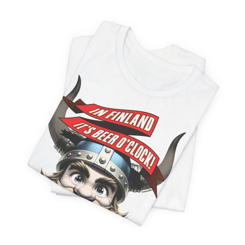 In Finland It's Beer O'Clock T-shirt - Image 8