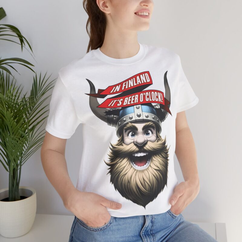 In Finland It's Beer O'Clock T-shirt - Image 5