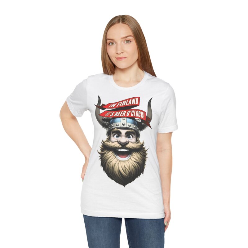 In Finland It's Beer O'Clock T-shirt - Image 3
