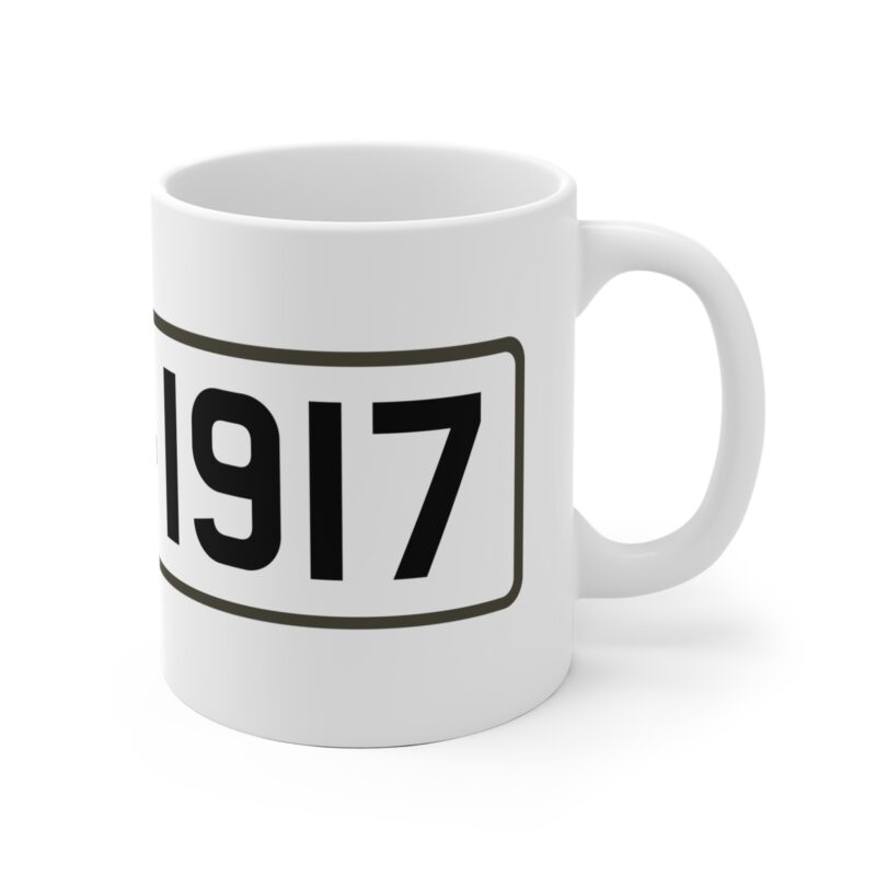 FIN-1917 License Plate Coffee Mug, 11oz - Image 3