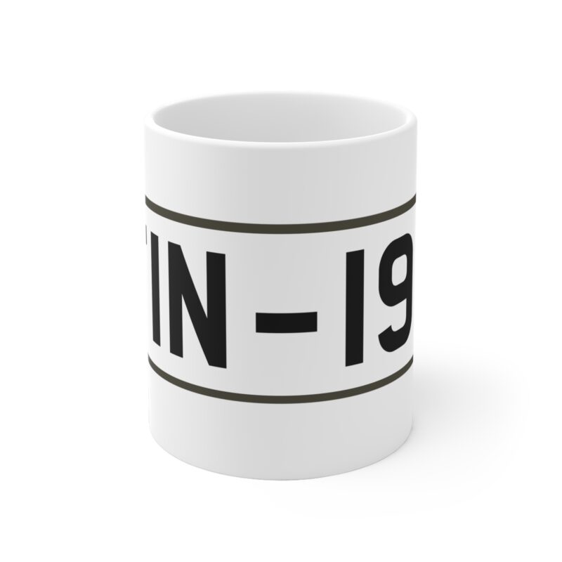 FIN-1917 License Plate Coffee Mug, 11oz - Image 2