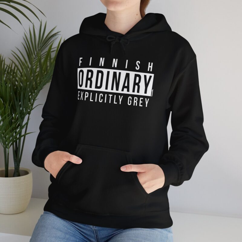 Finnish Ordinary, Explicitly Grey Hoodie - Image 3