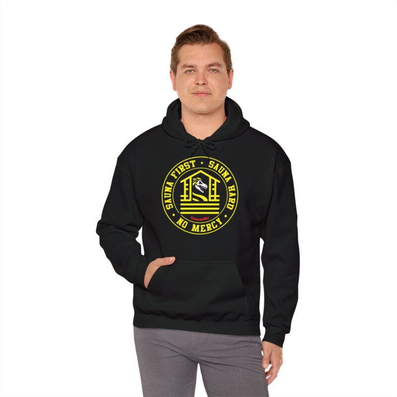 Sauna First, Sauna Hard, No Mercy Hoodie - Image 2