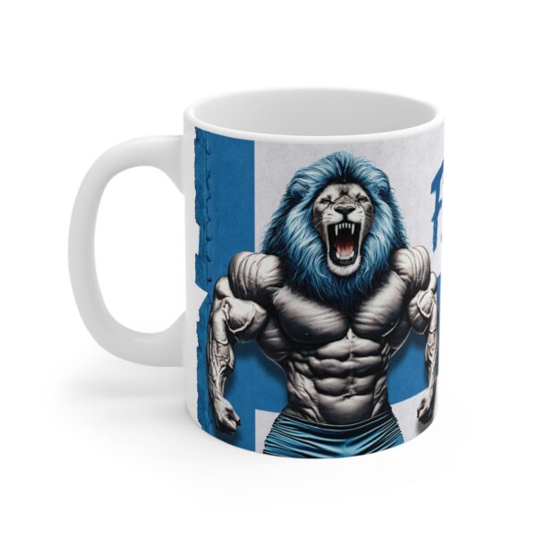 Bodybuilding Lion - Just Finnish It Coffee Mug, 11oz