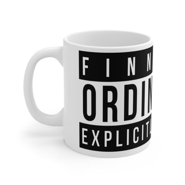 Finnish Ordinary, Explicitly Grey Coffee Mug, 11oz