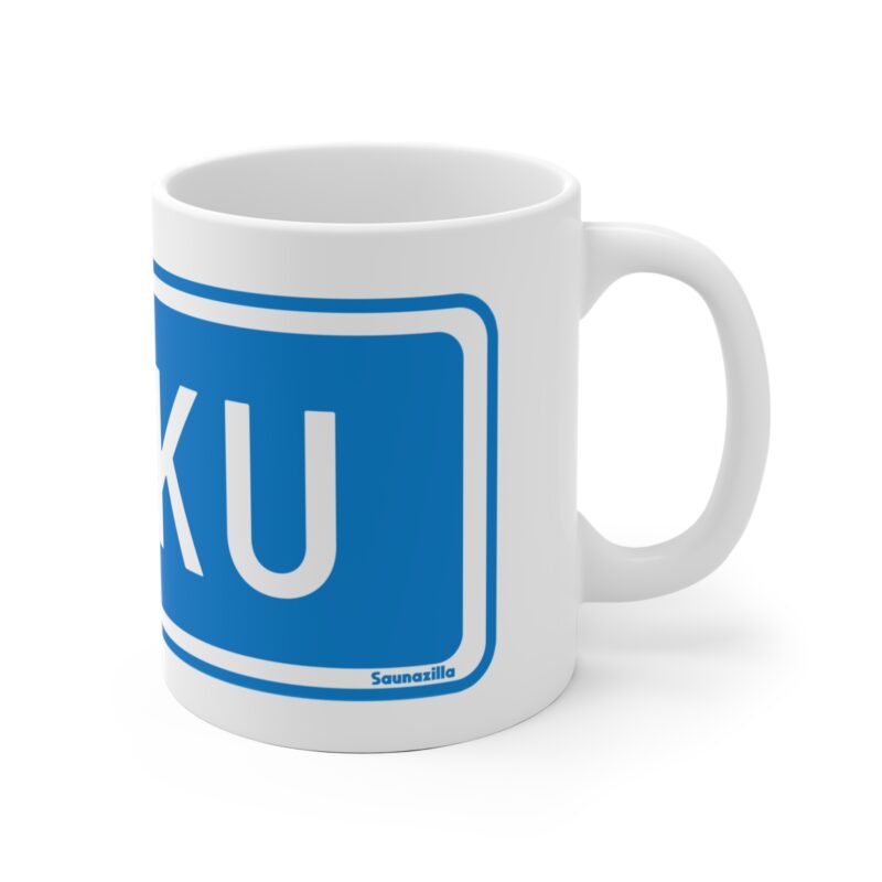 Turku Road Sign Coffee Mug, 11oz - Image 3