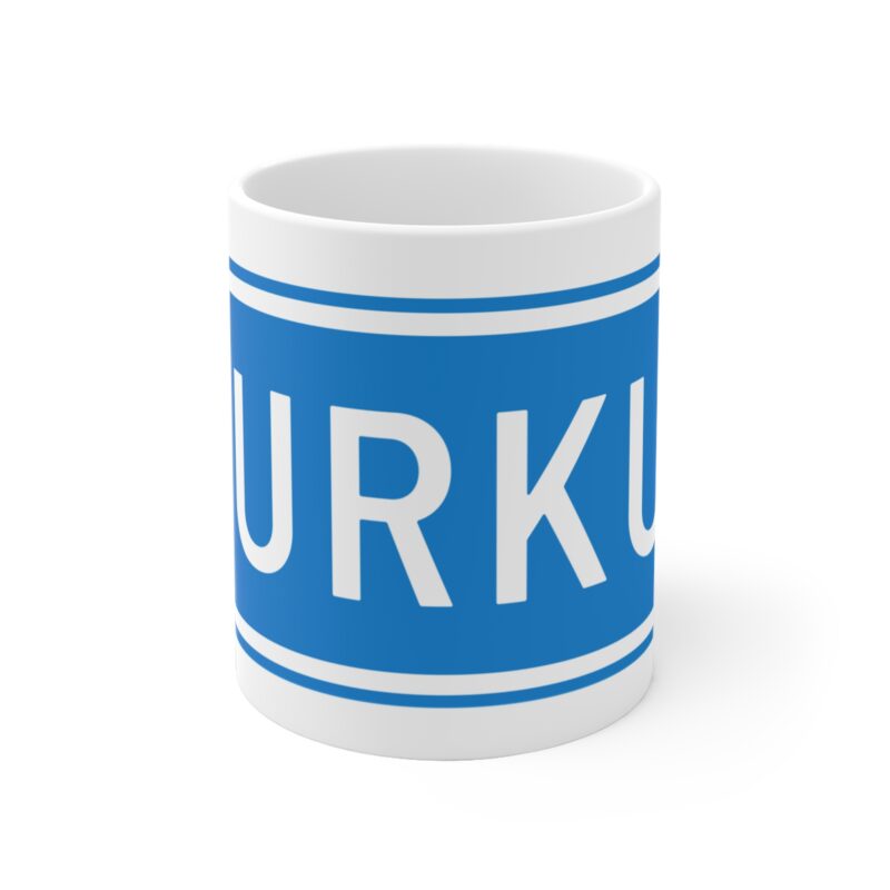Turku Road Sign Coffee Mug, 11oz - Image 2