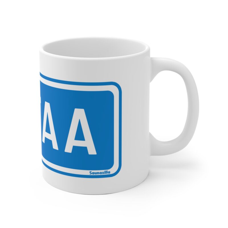 Vantaa Road Sign Coffee Mug, 11oz - Image 3