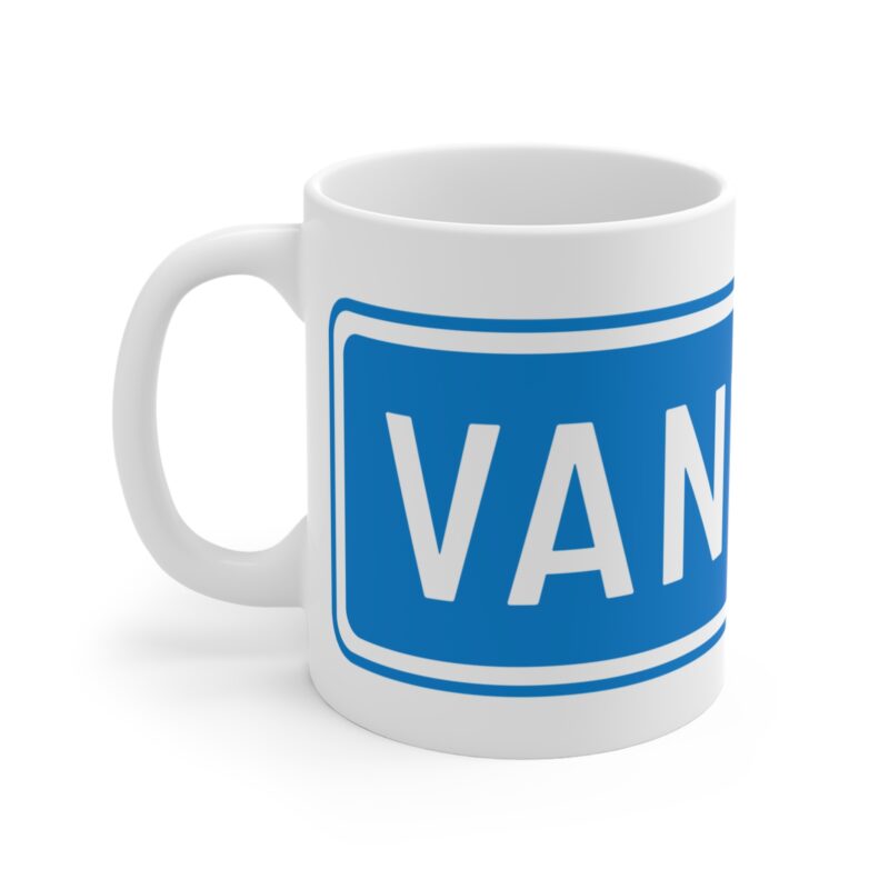 Vantaa Road Sign Coffee Mug, 11oz