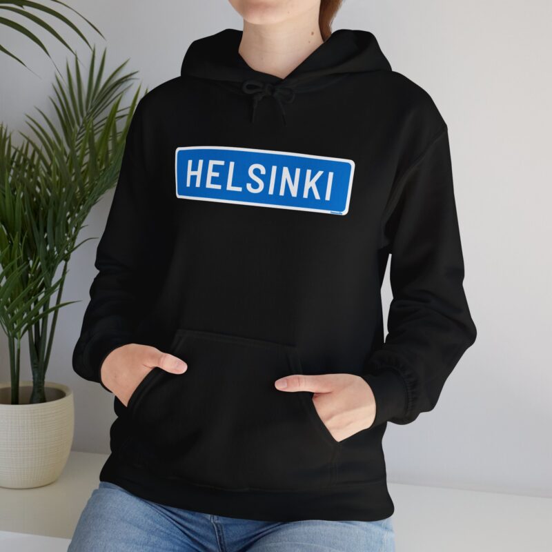 Helsinki Road Sign Hoodie - Image 3