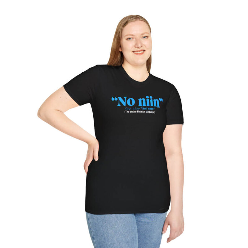 No Niin (The Entire Finnish Language) T-shirt - Image 3