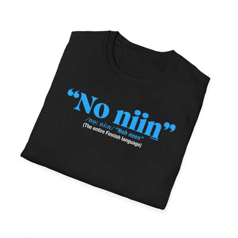 No Niin (The Entire Finnish Language) T-shirt - Image 4
