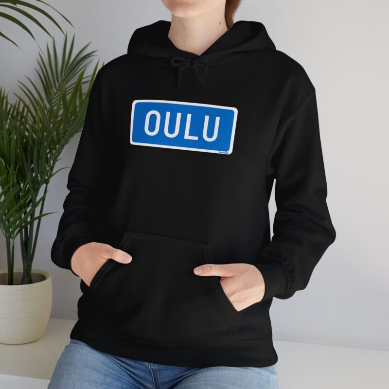 Oulu Road Sign Hoodie - Image 3