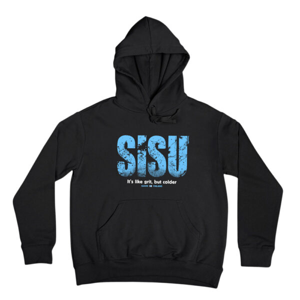 Finnish sisu hoodie to celebrate Finland's unique resiliancy. Sisu hooded sweatshirt.