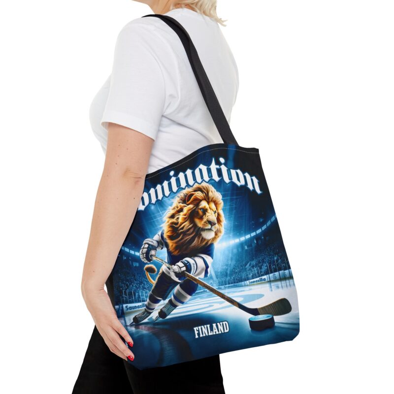 Finnish Hockey Lion - Domination Tote Bag - Image 5