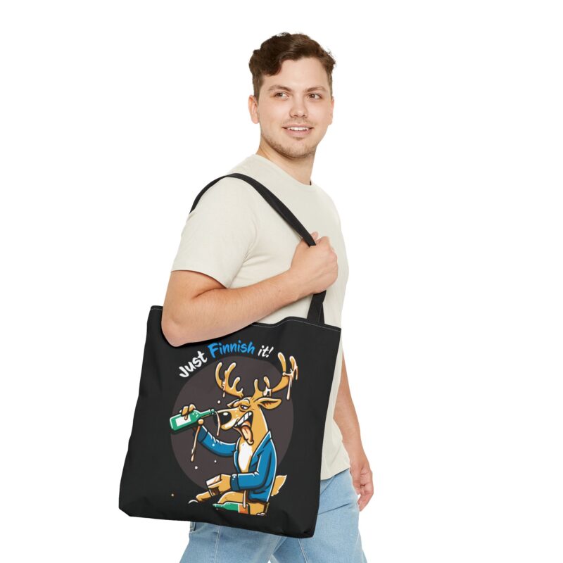 Drunk Reindeer Tote Bag - Image 6