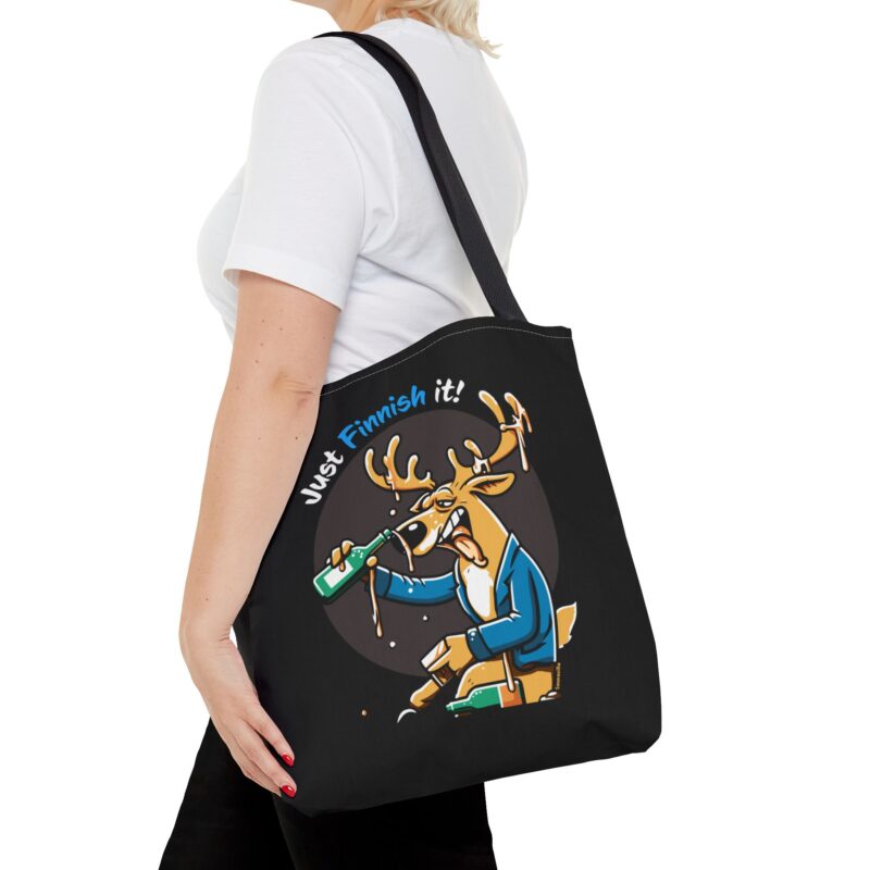 Drunk Reindeer Tote Bag - Image 5