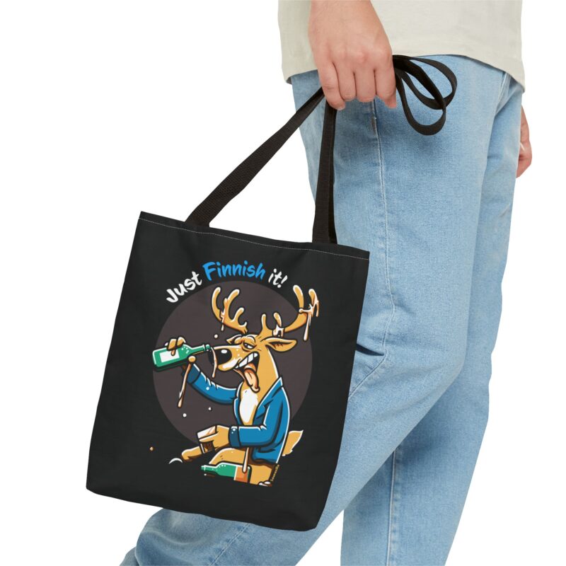 Drunk Reindeer Tote Bag - Image 3