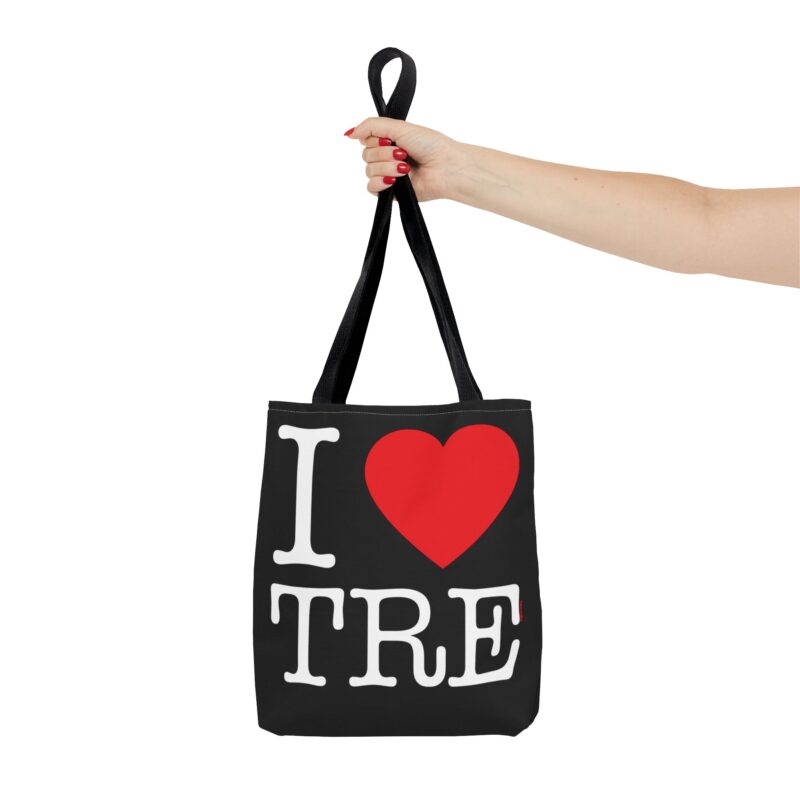 Eco friendly tote bag showing Finnish city pride – iconic “I ❤️ Tampere” design