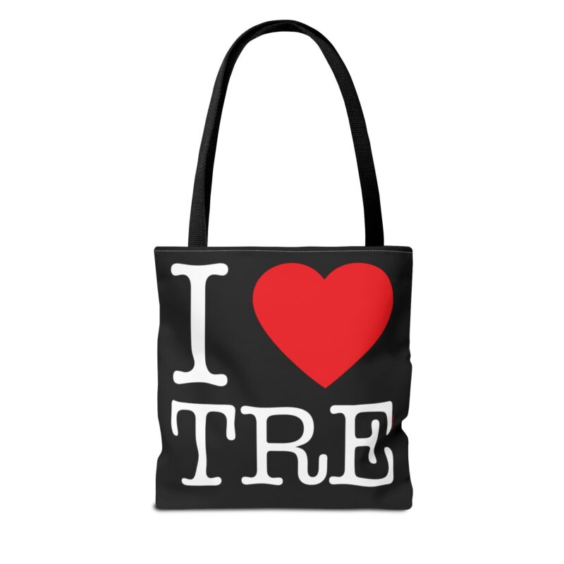 Large canvas tote bag with “I ❤️ Tampere” graphic, great as a souvenir or everyday carry