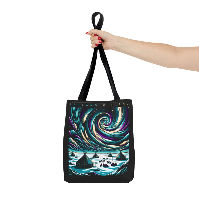 Neon Northern Lights Tote Bag - Image 2