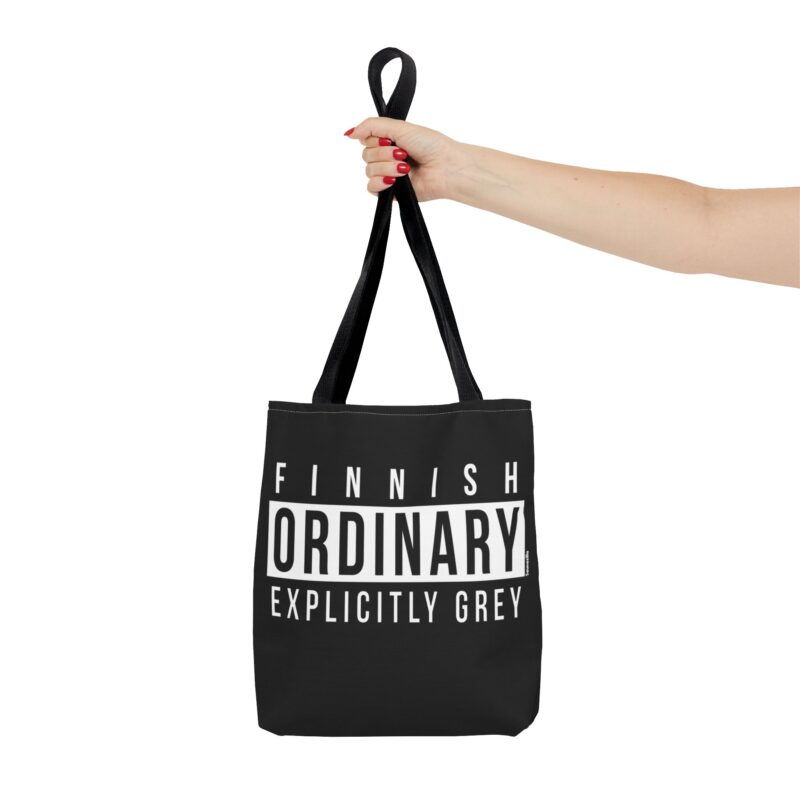 Finnish Ordinary - Explicitly Grey Tote Bag - Image 4