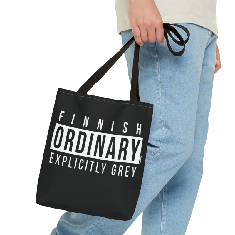 Finnish Ordinary - Explicitly Grey Tote Bag - Image 3