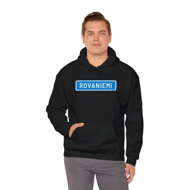 Rovaniemi Road Sign Hoodie - Image 2