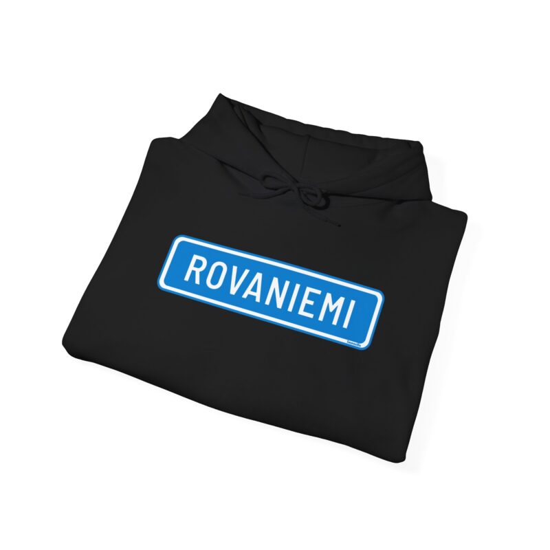 Rovaniemi Road Sign Hoodie - Image 4