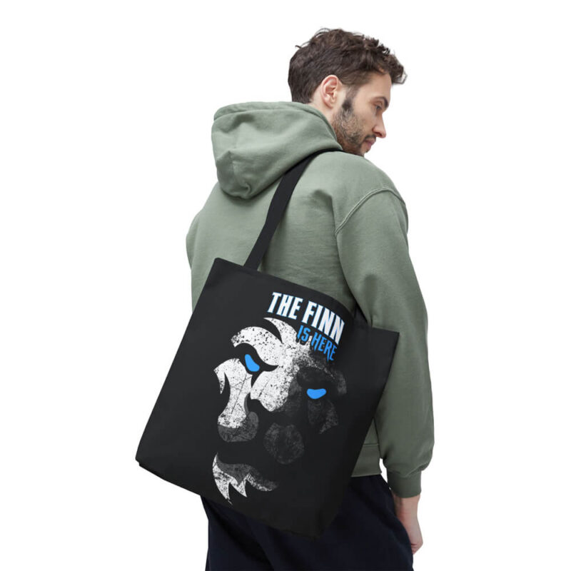 Eco friendly tote bag with high-contrast text, great for daily use or travel