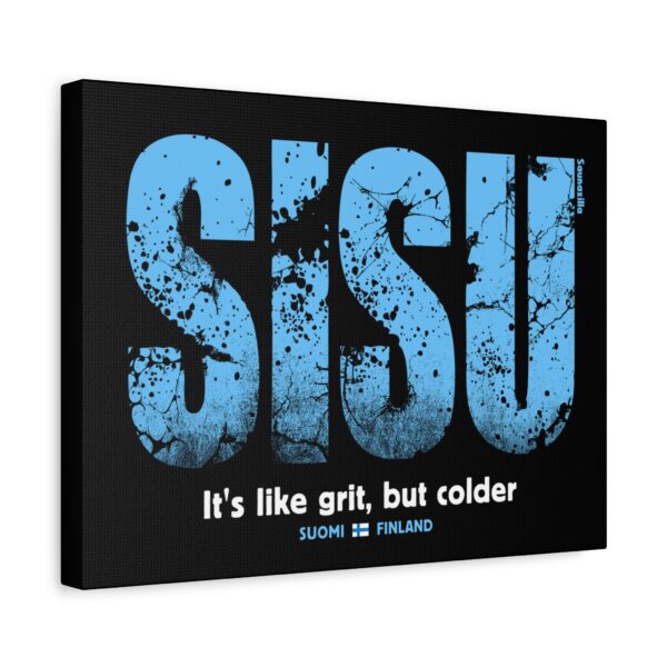 Humorous wall art for lovers of Finnish resilience – “It’s Like Grit But Colder” printed cleanly