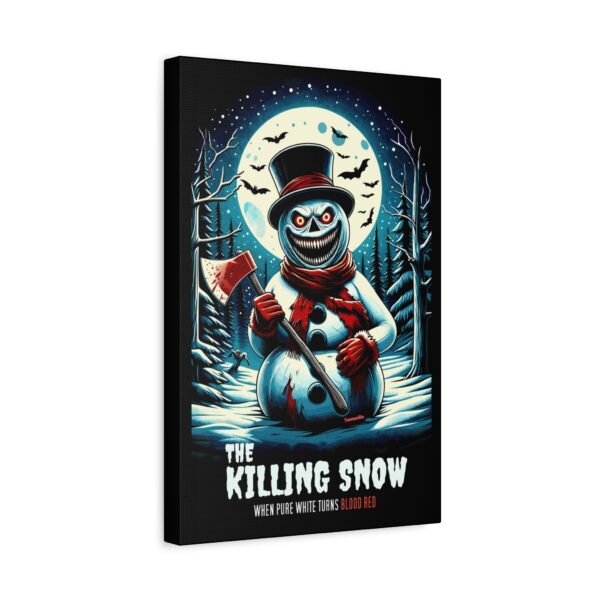 Funny wall art with a dramatic twist – “The Killing Snow” in bold, cinematic style