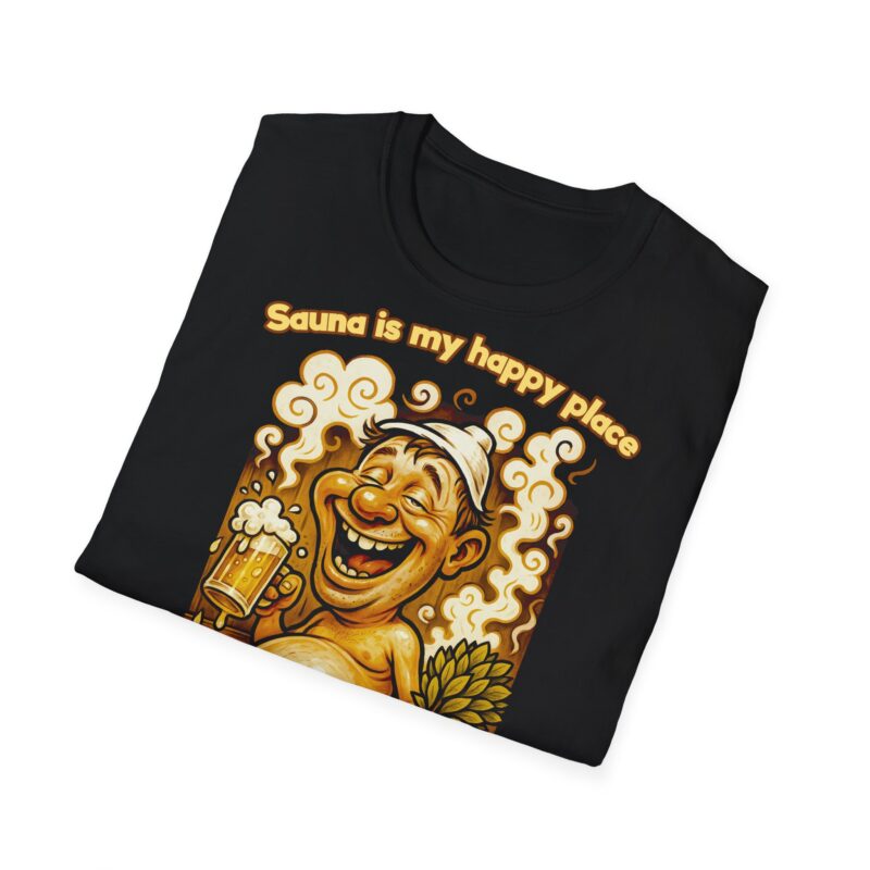 Sauna Is My Happy Place T-shirt - Image 4