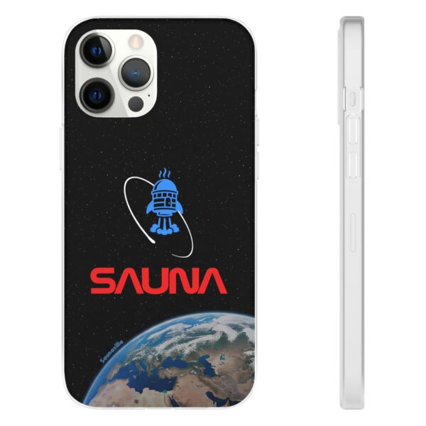 Sauna Worm Logo is a funny phone cover for the most popular smart phone models, a parody of the original NASA worm logo. A durable Flexi case or a soft phone cover to protect your phone. Bring a touch of fun and humorous sauna lifestyle.