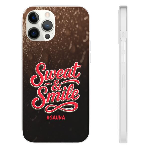 Sweat & Smile is a funny phone cover for the most popular smart phone models. A durable Flexi case or a soft phone cover to protect your phone. Bring a touch of fun and humorous sauna lifestyle.