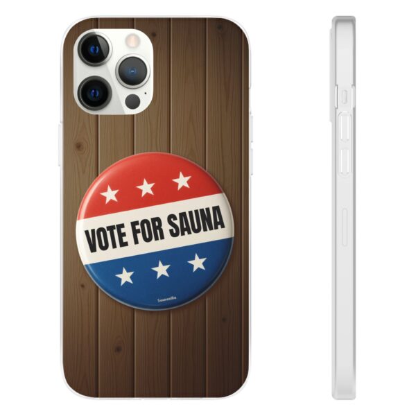Vote For Sauna is a funny phone cover for the most popular smart phone models. A durable Flexi case or a soft phone cover to protect your phone. Bring a touch of fun and humorous sauna lifestyle.