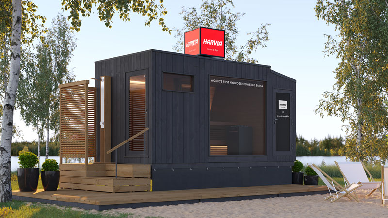 Finnish sauna stove manufacturer Harvia combined technology with Toyota Motor Company Harvia and Toyota's Hydrogen Sauna Marks the Future of Sustainable Sauna Technology
