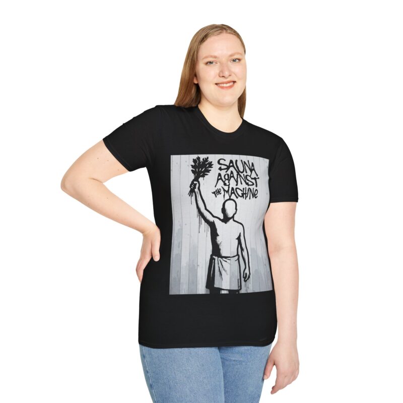 Sauna Against The Machine T-shirt - Image 3