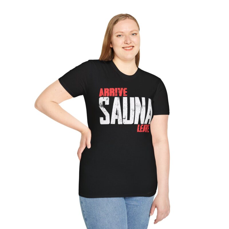 Arrive Sauna Leave T-shirt - Image 4