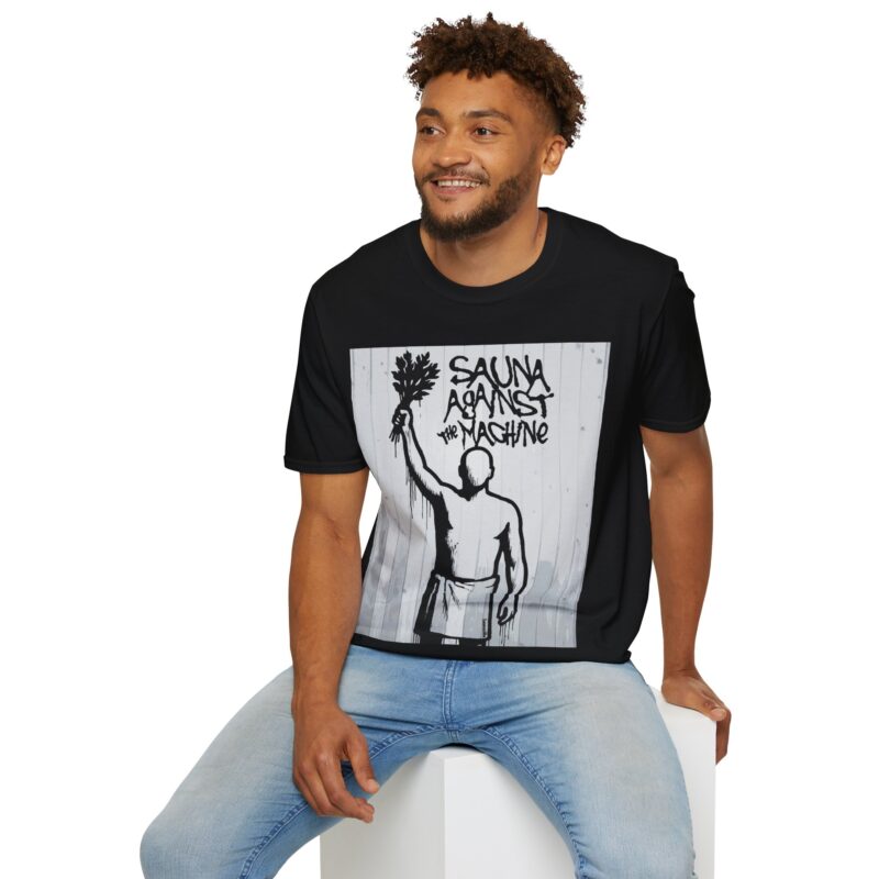 Sauna Against The Machine T-shirt - Image 2