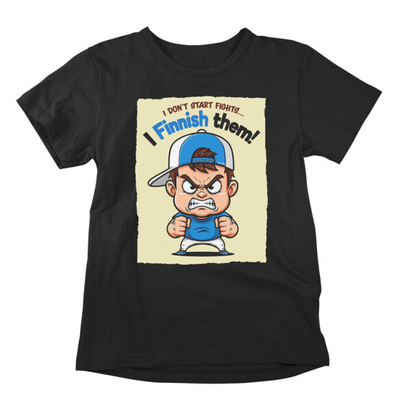 This humorous funny t-shirt showcases the Finnish determination, Sisu.