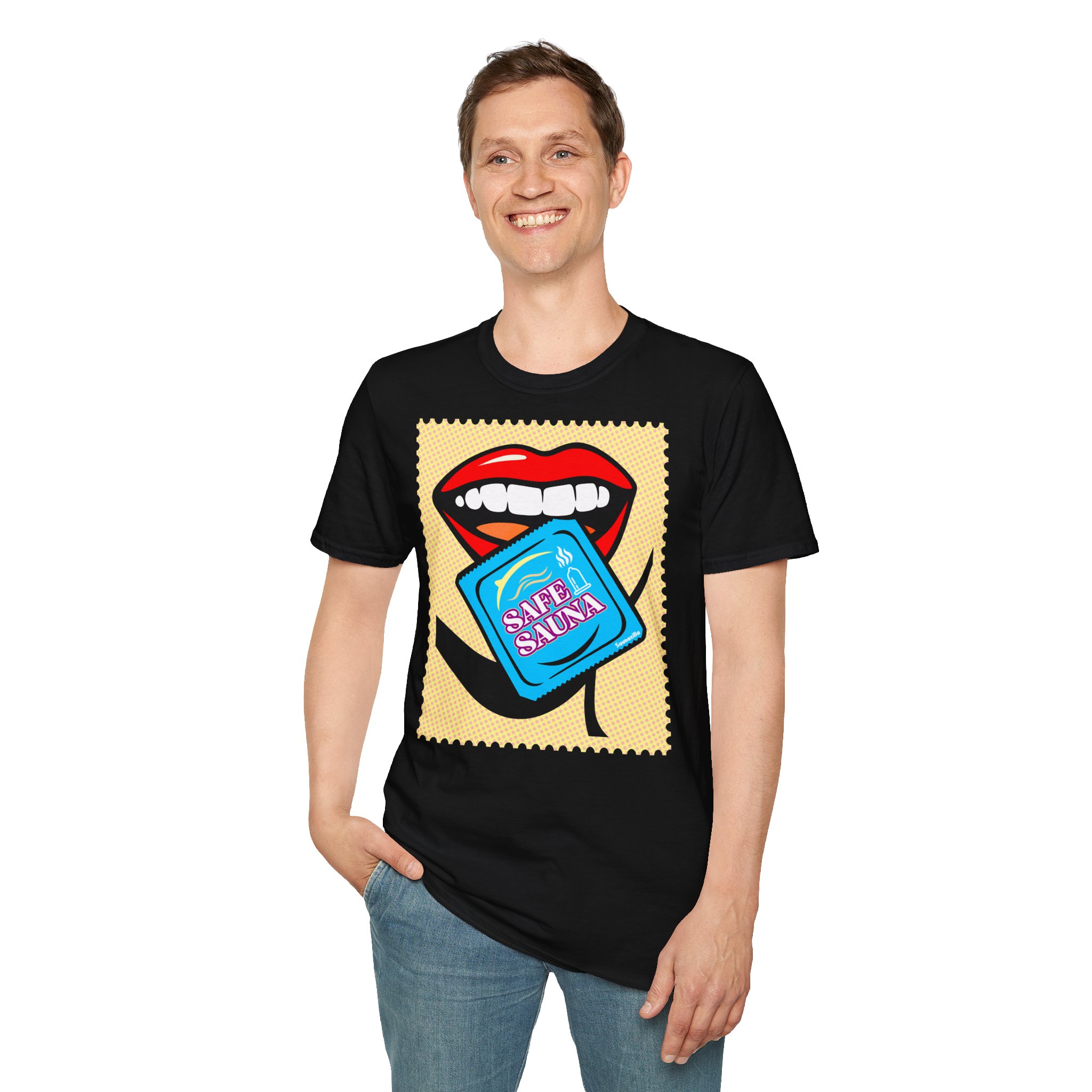 Safe Sauna Pop Art T-paita - Image 3