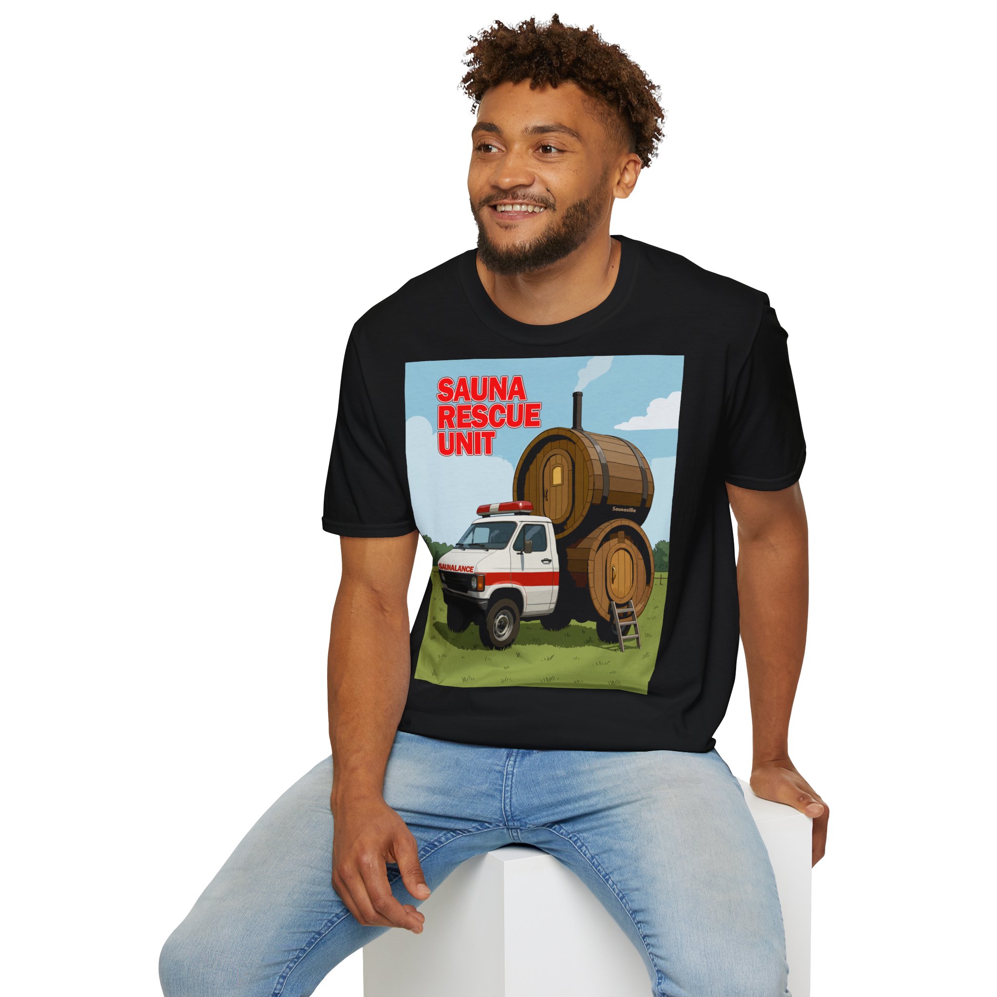 Sauna rescue unit T-paita - Image 4