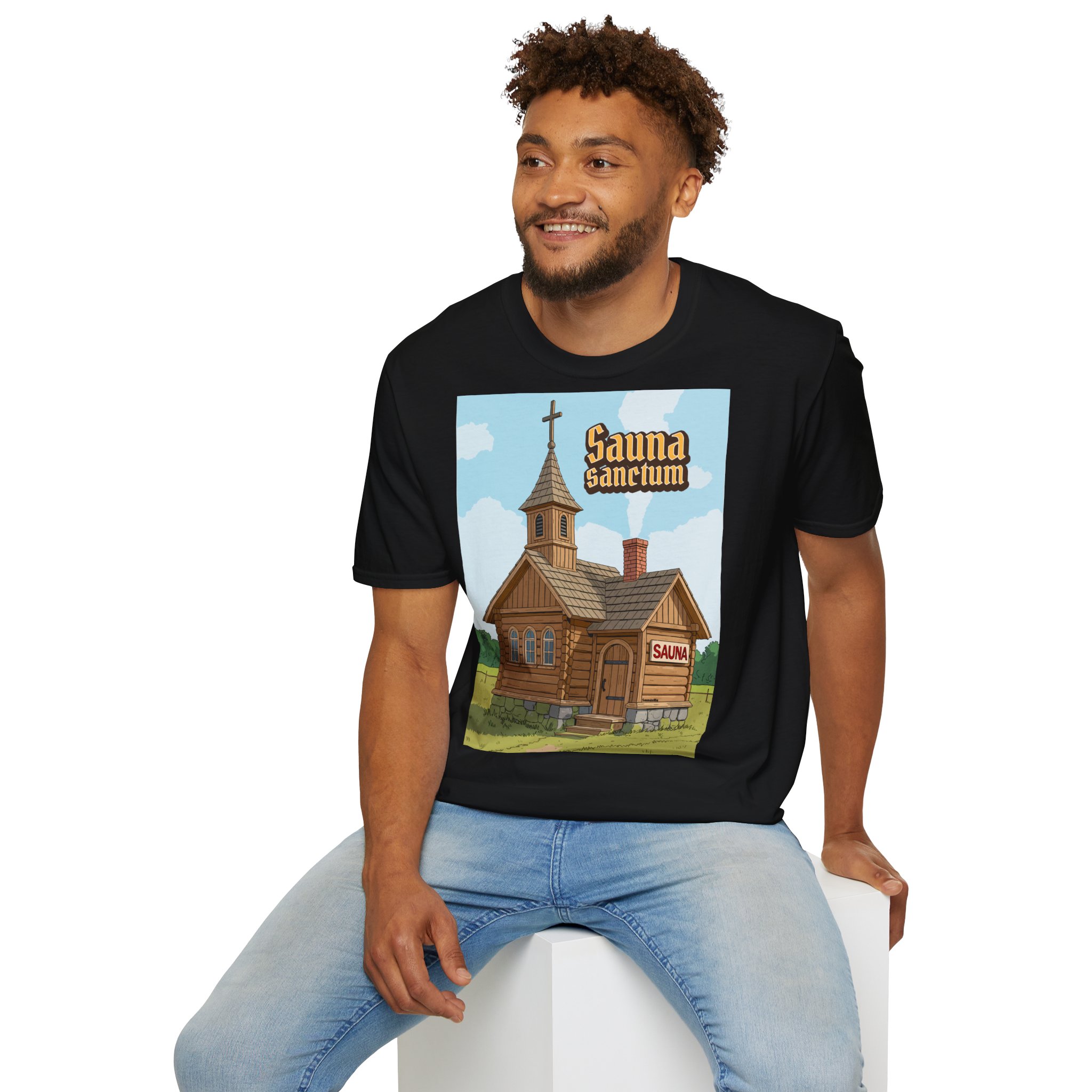 Sauna sanctum T-paita - Image 4