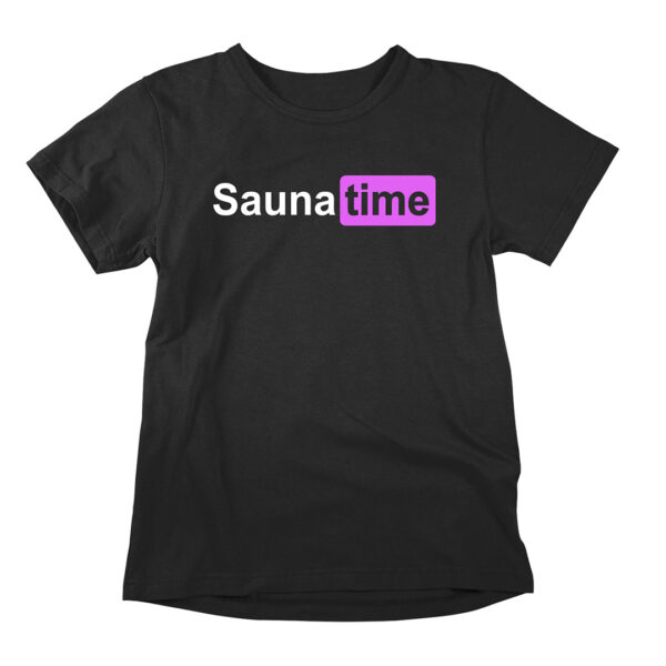 Sauna Time (Adult Edition) is a hilarious spoof of a classic adult entertainment logo, this time, with a sauna theme.